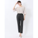 ネックレス付き 7分袖プルオーバーブラウス | TAKA-Q WOMEN | 詳細画像5