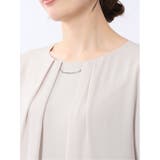 ネックレス付き 7分袖プルオーバーブラウス | TAKA-Q WOMEN | 詳細画像9