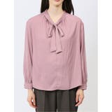 ビンテージサテン リボンタイ 長袖プルオーバーブラウス | TAKA-Q WOMEN | 詳細画像18 