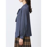 ビンテージサテン リボンタイ 長袖プルオーバーブラウス | TAKA-Q WOMEN | 詳細画像31 