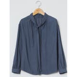 ビンテージサテン リボンタイ 長袖プルオーバーブラウス | TAKA-Q WOMEN | 詳細画像35 