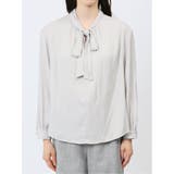 ビンテージサテン リボンタイ 長袖プルオーバーブラウス | TAKA-Q WOMEN | 詳細画像6 