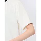 バンドカラーパイピング 半袖比翼ブラウス | TAKA-Q WOMEN | 詳細画像10
