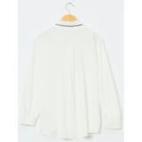 ストレッチ 配色ボウタイ 長袖ブラウス | TAKA-Q WOMEN | 詳細画像2 