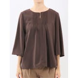 ピンタック 7分袖プルオーバーブラウス | TAKA-Q WOMEN | 詳細画像6 