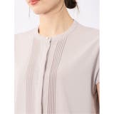 バンドカラータック ノースリ比翼ブラウス | TAKA-Q WOMEN | 詳細画像19