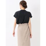 バンドカラータック ノースリ比翼ブラウス | TAKA-Q WOMEN | 詳細画像23