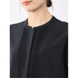 バンドカラータック ノースリ比翼ブラウス | TAKA-Q WOMEN | 詳細画像29