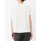 バンドカラータック ノースリ比翼ブラウス | TAKA-Q WOMEN | 詳細画像8