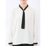 パールボウタイ 長袖プルオーバーブラウス | TAKA-Q WOMEN | 詳細画像20 