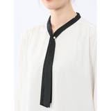 パールボウタイ 長袖プルオーバーブラウス | TAKA-Q WOMEN | 詳細画像23 