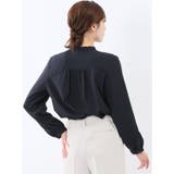 パールボウタイ 長袖プルオーバーブラウス | TAKA-Q WOMEN | 詳細画像3 