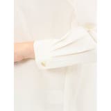 バンドカラー配色 比翼 長袖ブラウス | TAKA-Q WOMEN | 詳細画像10 