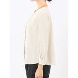 バンドカラー配色 比翼 長袖ブラウス | TAKA-Q WOMEN | 詳細画像25 