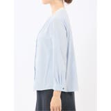 バンドカラー配色 比翼 長袖ブラウス | TAKA-Q WOMEN | 詳細画像34 