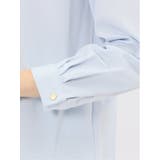 バンドカラー配色 比翼 長袖ブラウス | TAKA-Q WOMEN | 詳細画像37 