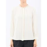 バンドカラー配色 比翼 長袖ブラウス | TAKA-Q WOMEN | 詳細画像6 