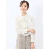 リボンタイ 長袖プルオーバーブラウス | TAKA-Q WOMEN | 詳細画像1 