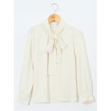 リボンタイ 長袖プルオーバーブラウス | TAKA-Q WOMEN | 詳細画像12 