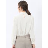 リボンタイ 長袖プルオーバーブラウス | TAKA-Q WOMEN | 詳細画像3 