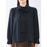 リボンタイ 長袖プルオーバーブラウス | TAKA-Q WOMEN | 詳細画像32 