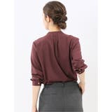 レイヤード風 比翼 長袖ブラウス | TAKA-Q WOMEN | 詳細画像30 