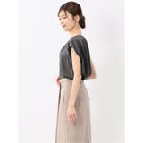 シボサテン ノースリ プルオーバーブラウス | TAKA-Q WOMEN | 詳細画像13