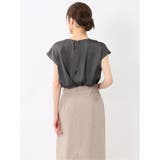 シボサテン ノースリ プルオーバーブラウス | TAKA-Q WOMEN | 詳細画像14