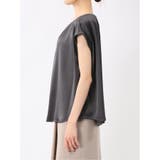 シボサテン ノースリ プルオーバーブラウス | TAKA-Q WOMEN | 詳細画像18