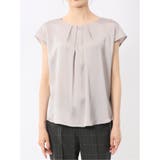 シボサテン ノースリ プルオーバーブラウス | TAKA-Q WOMEN | 詳細画像28