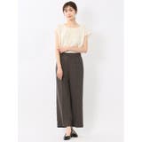 シボサテン ノースリ プルオーバーブラウス | TAKA-Q WOMEN | 詳細画像5