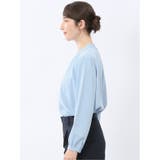 スタンドフリル 長袖プルオーバーブラウス | TAKA-Q WOMEN | 詳細画像15 