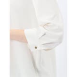 ラッフルフリル 7分袖 プルオーバー ブラウス | TAKA-Q WOMEN | 詳細画像11