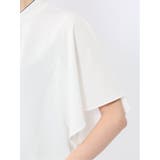 配色ボウタイ 半袖比翼ブラウス | TAKA-Q WOMEN | 詳細画像10