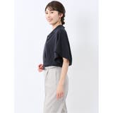 配色ボウタイ 半袖比翼ブラウス | TAKA-Q WOMEN | 詳細画像22