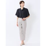 配色ボウタイ 半袖比翼ブラウス | TAKA-Q WOMEN | 詳細画像25