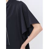 配色ボウタイ 半袖比翼ブラウス | TAKA-Q WOMEN | 詳細画像30