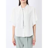 配色ボウタイ 半袖比翼ブラウス | TAKA-Q WOMEN | 詳細画像6