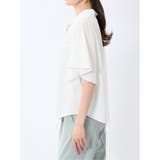 配色ボウタイ 半袖比翼ブラウス | TAKA-Q WOMEN | 詳細画像7