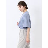 金具付きボウタイ風 半袖プルオーバーブラウス | TAKA-Q WOMEN | 詳細画像13