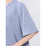 金具付きボウタイ風 半袖プルオーバーブラウス | TAKA-Q WOMEN | 詳細画像21