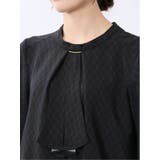 金具付きボウタイ風 半袖プルオーバーブラウス | TAKA-Q WOMEN | 詳細画像31