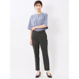 ホック付きクルーネック 半袖プルオーバーブラウス | TAKA-Q WOMEN | 詳細画像17