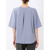 ホック付きクルーネック 半袖プルオーバーブラウス | TAKA-Q WOMEN | 詳細画像20
