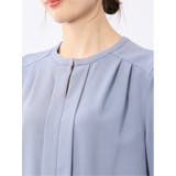 ホック付きクルーネック 半袖プルオーバーブラウス | TAKA-Q WOMEN | 詳細画像21