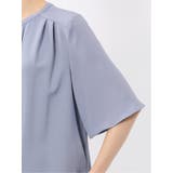 ホック付きクルーネック 半袖プルオーバーブラウス | TAKA-Q WOMEN | 詳細画像22