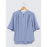ホック付きクルーネック 半袖プルオーバーブラウス | TAKA-Q WOMEN | 詳細画像23