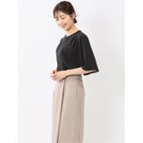 ホック付きクルーネック 半袖プルオーバーブラウス | TAKA-Q WOMEN | 詳細画像26