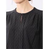 ホック付きクルーネック 半袖プルオーバーブラウス | TAKA-Q WOMEN | 詳細画像33
