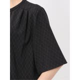 ホック付きクルーネック 半袖プルオーバーブラウス | TAKA-Q WOMEN | 詳細画像34